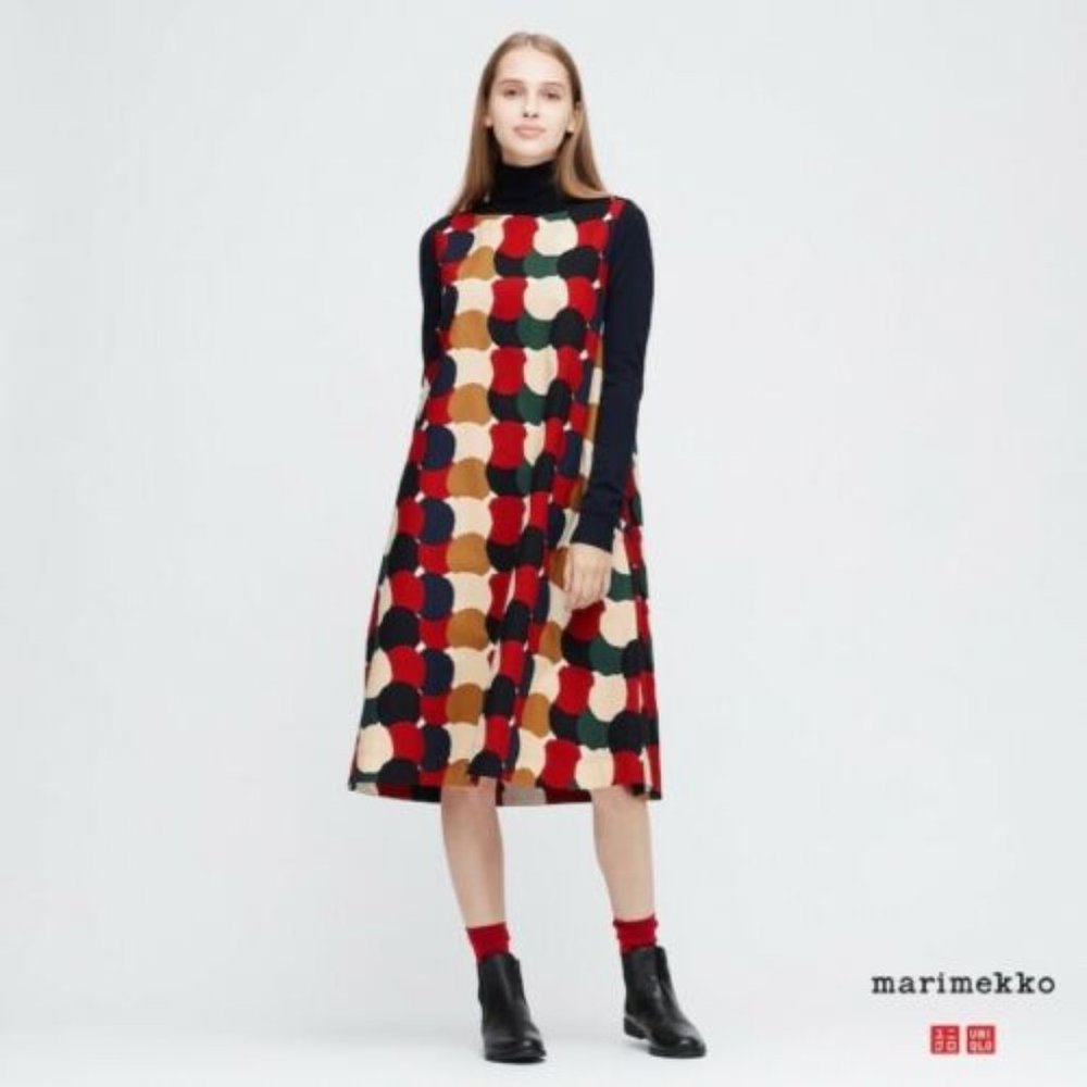 Uniqlo Marimekko A-Line Spotted Dress - with tag!